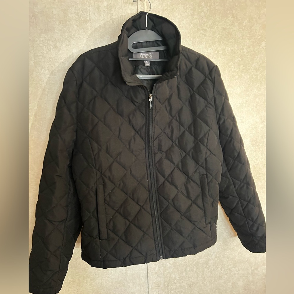Kenneth Cole Reaction Black Quilted Jacket